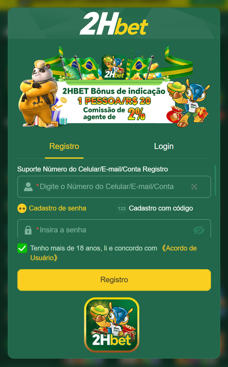 Cadastro real e real na 2hbet.com