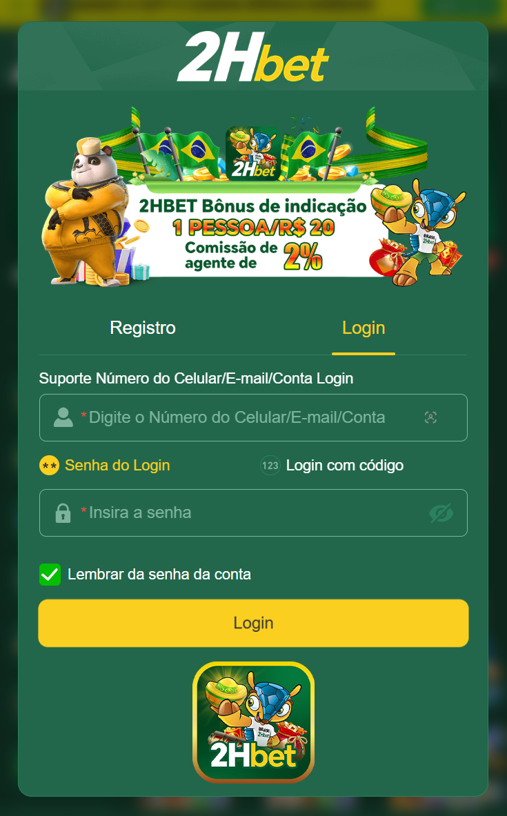 Login real na 2hbet.com